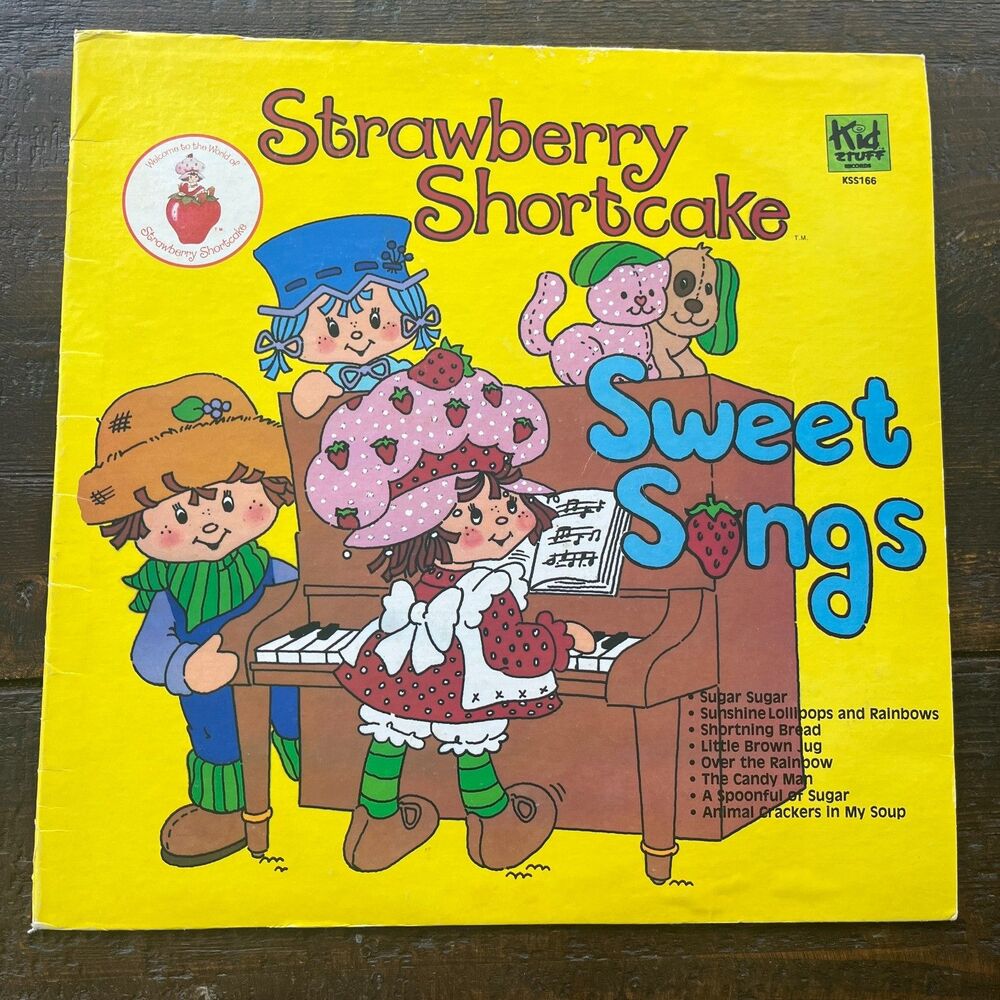 Strawberry Shortcake Sweet Songs Vintage Vinyl LP 1980 Children's Music KSS 166